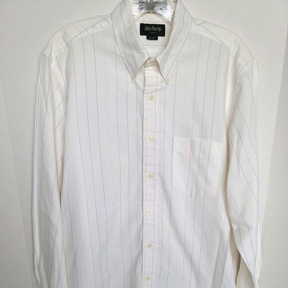 John Martin Classic White Dress Shirt [16-34] - Picture 2 of 4